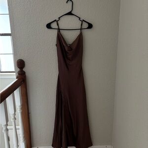 Showpo Brown Maxi Dress